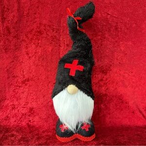 Red Cross Emblem Decor Gnome